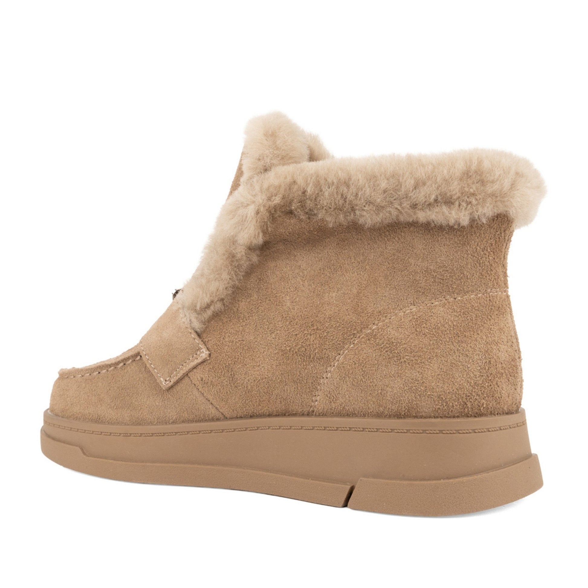 Women's Brown Wedge Ankle Boots