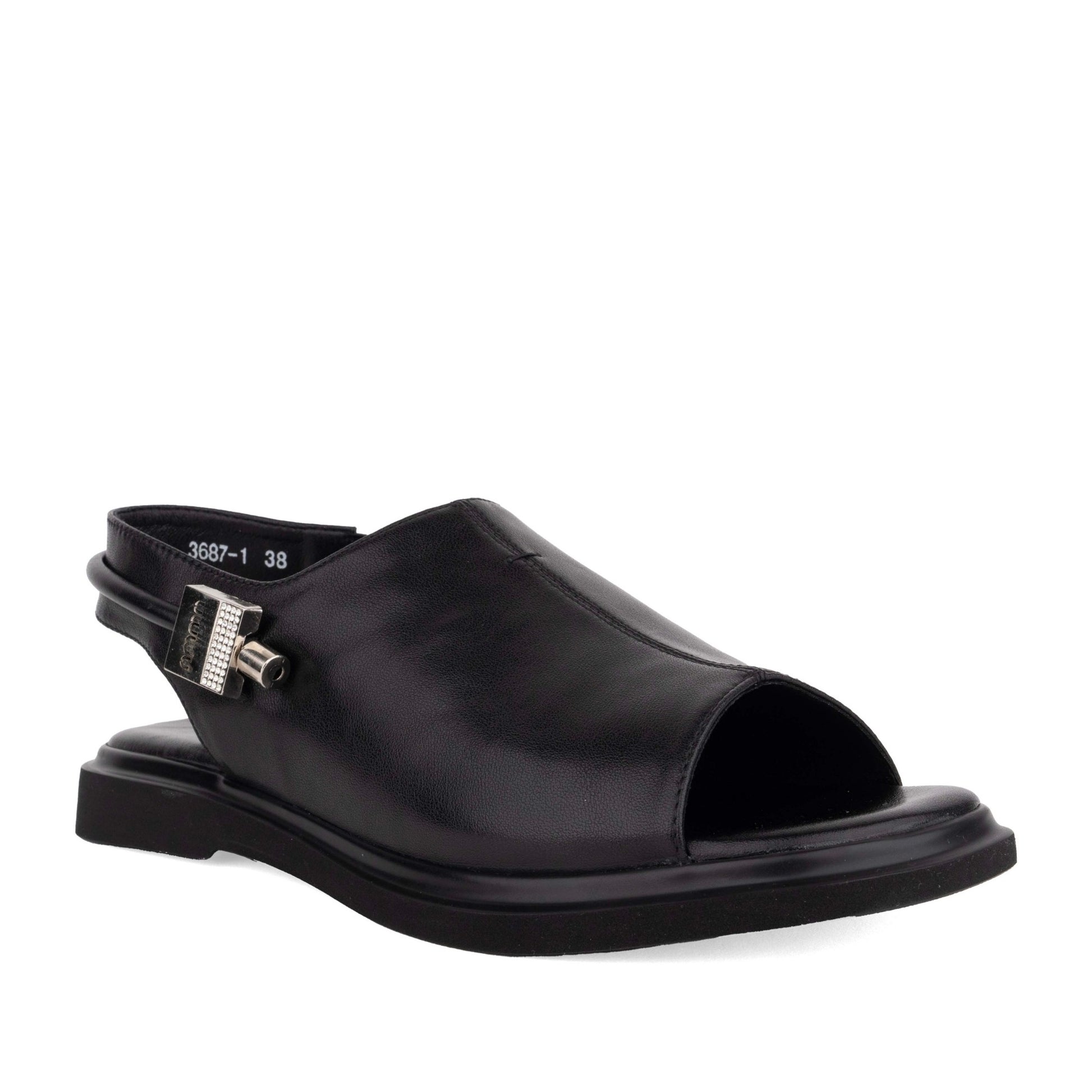 Women's Black Open-Toe Sandals
