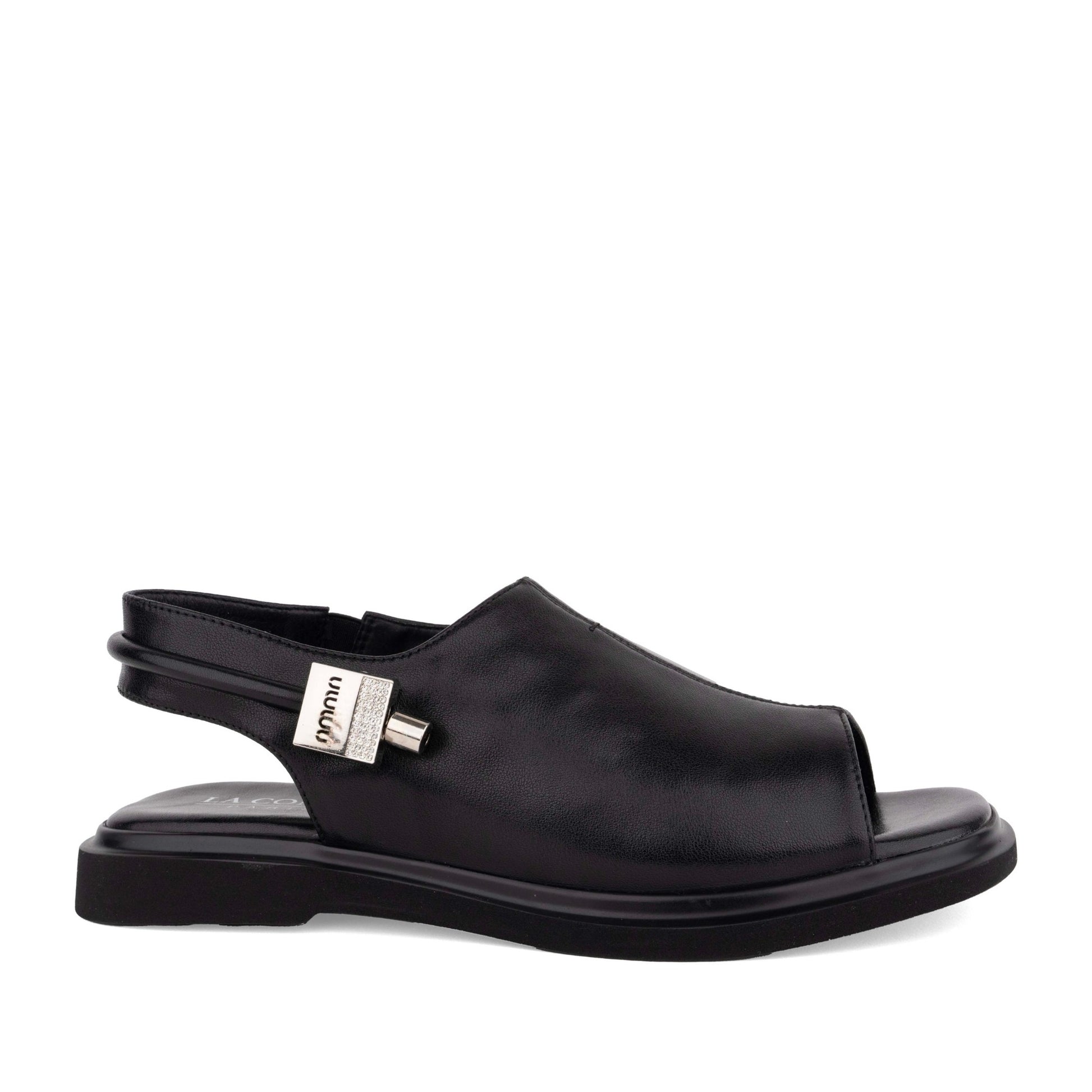 Women's Black Open-Toe Sandals