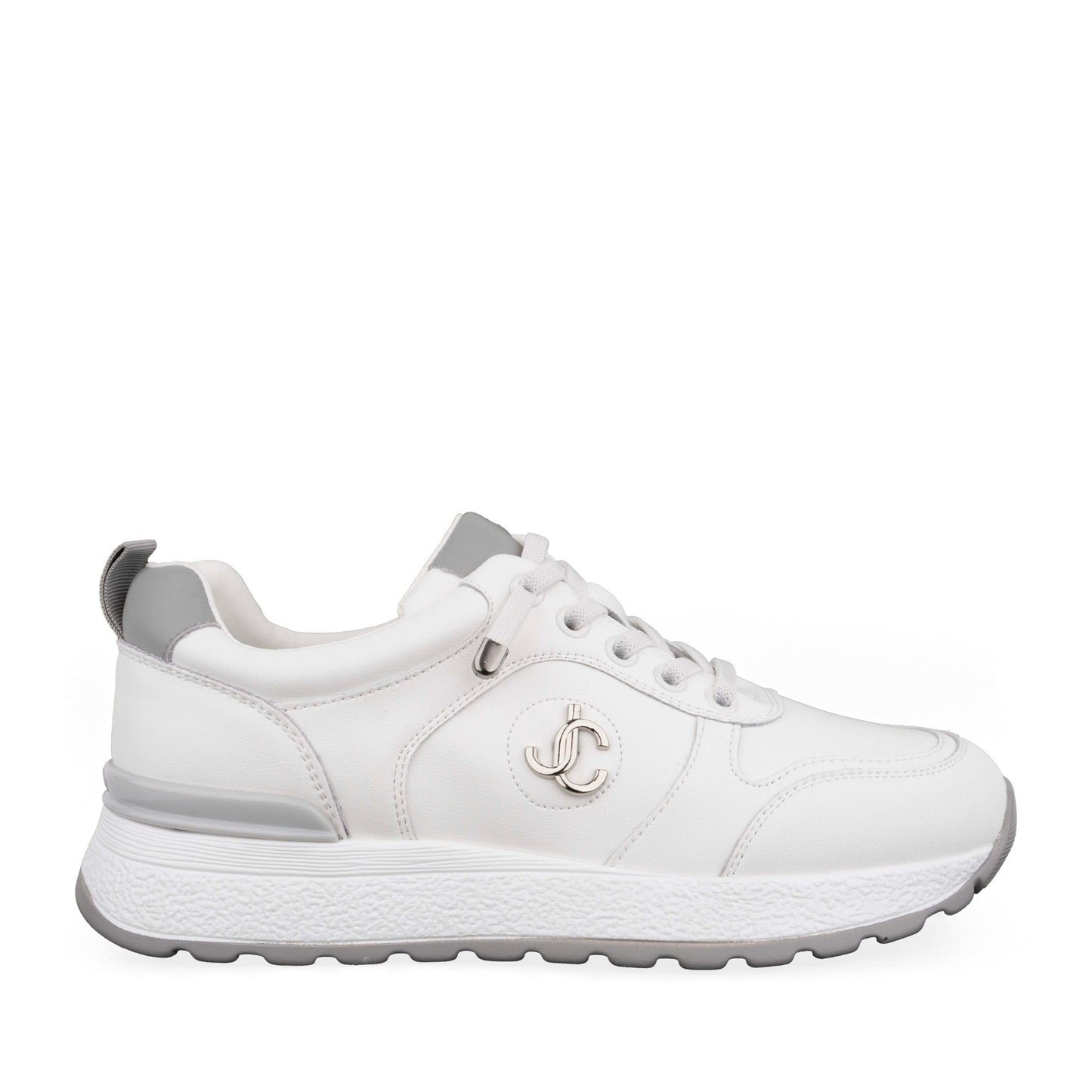 Women's White Wedge Fashion Sneakers