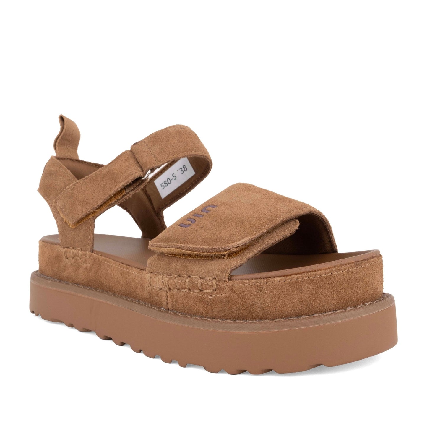 Women's Brown Wedge Open-Toe Sandals