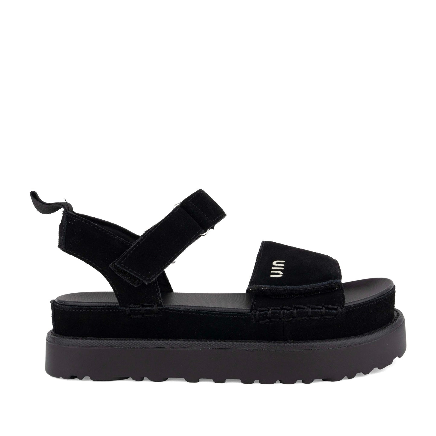 Women's Black Wedge Open-Toe Sandals