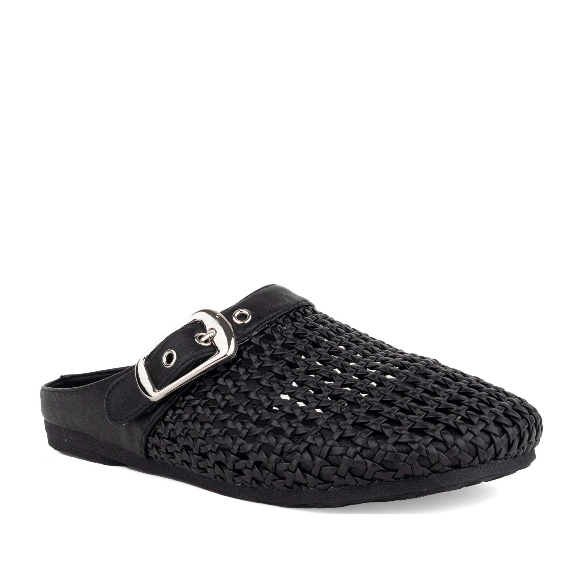 Women's Black Mule Slippers