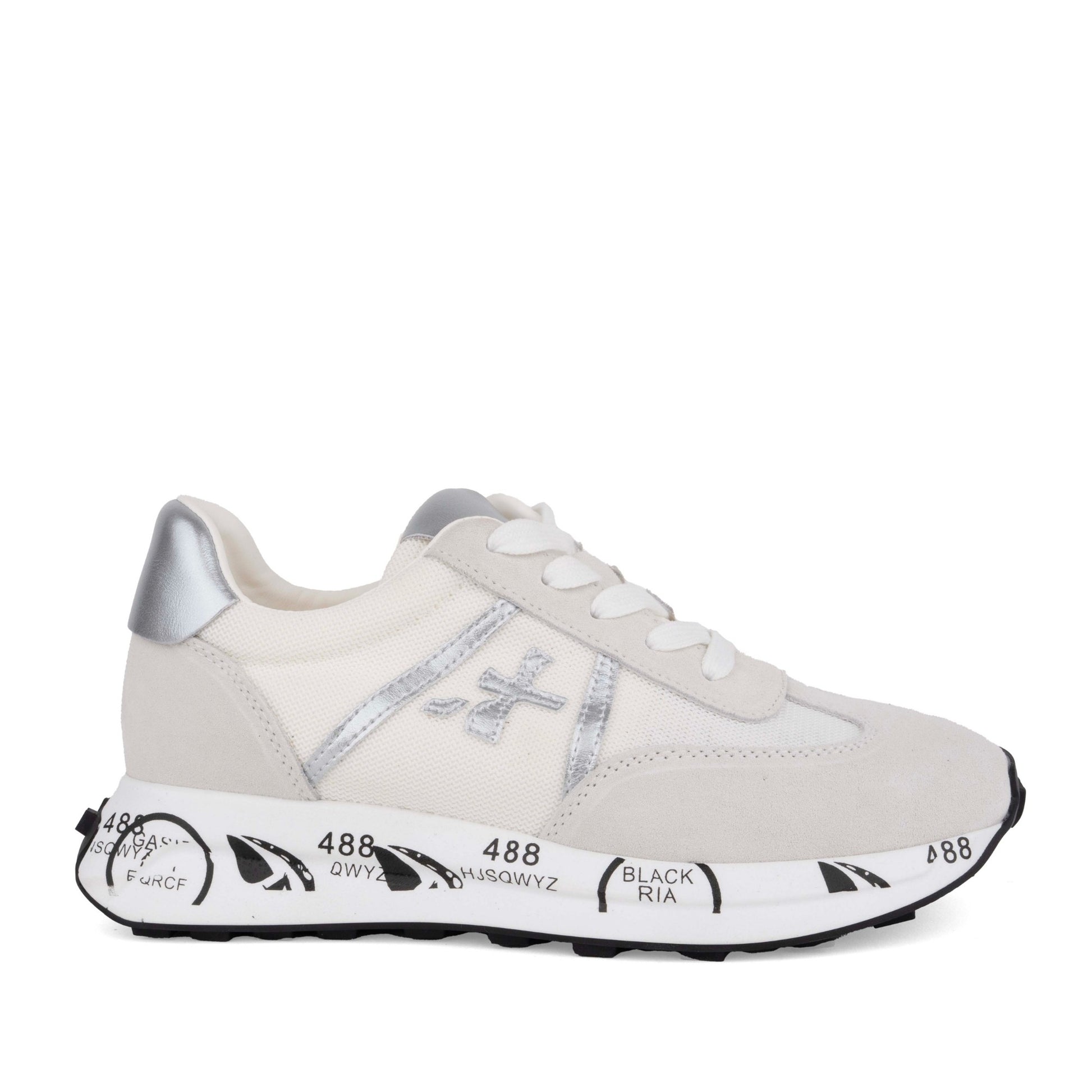 Women's White Wedge Fashion Sneakers