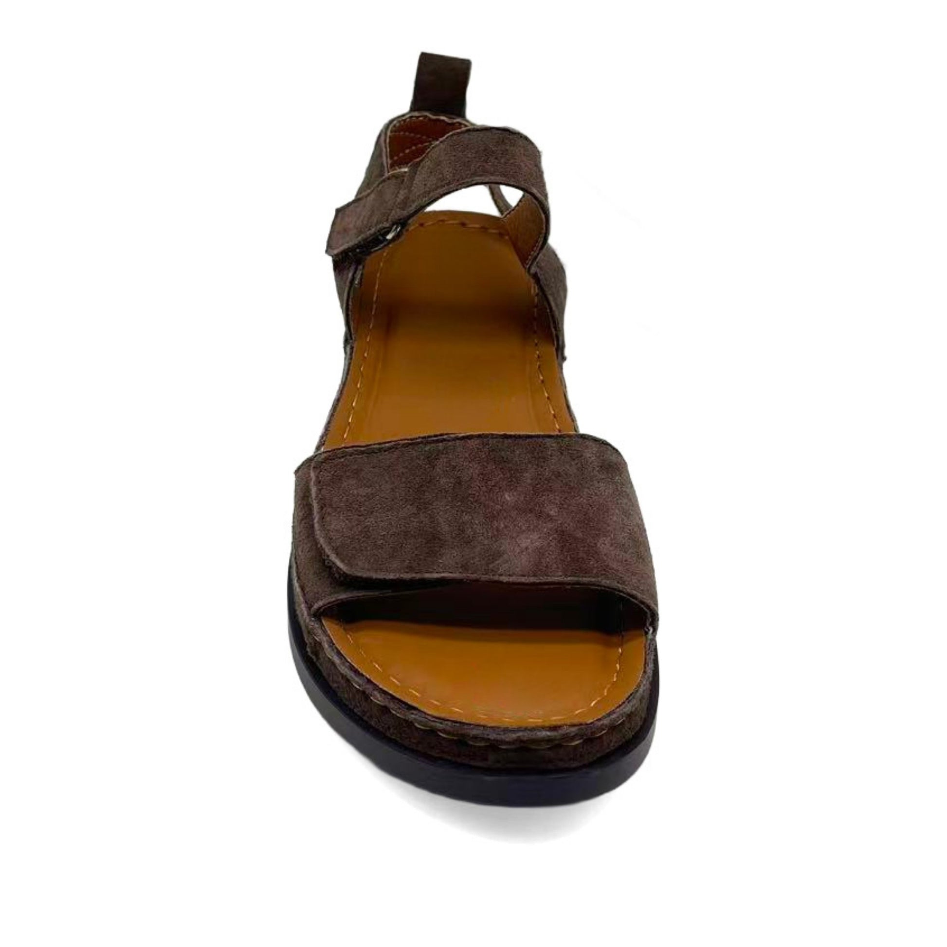 Women's Brown Wedge Open-Toe Sandals