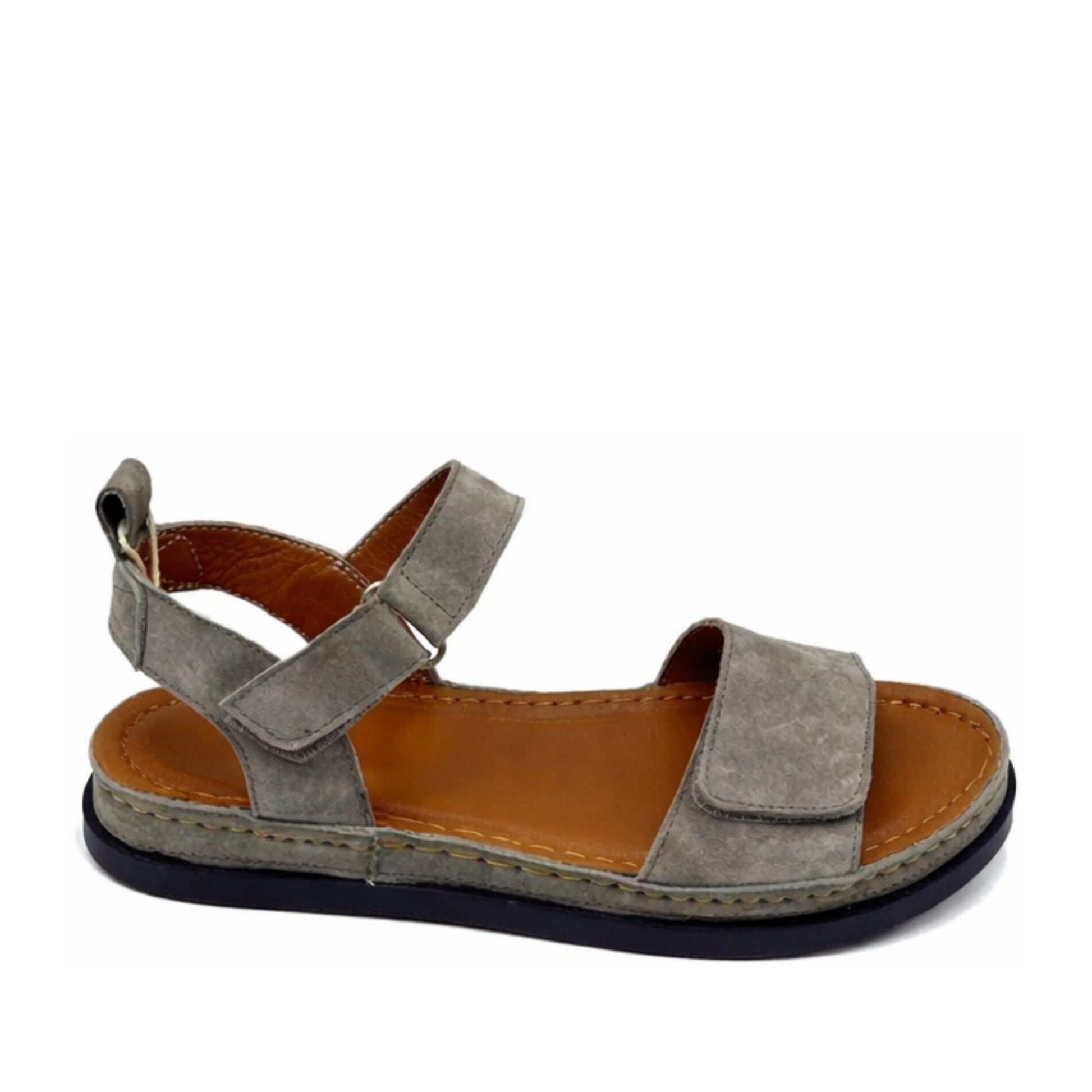 Women's Green Wedge Open-Toe Sandals