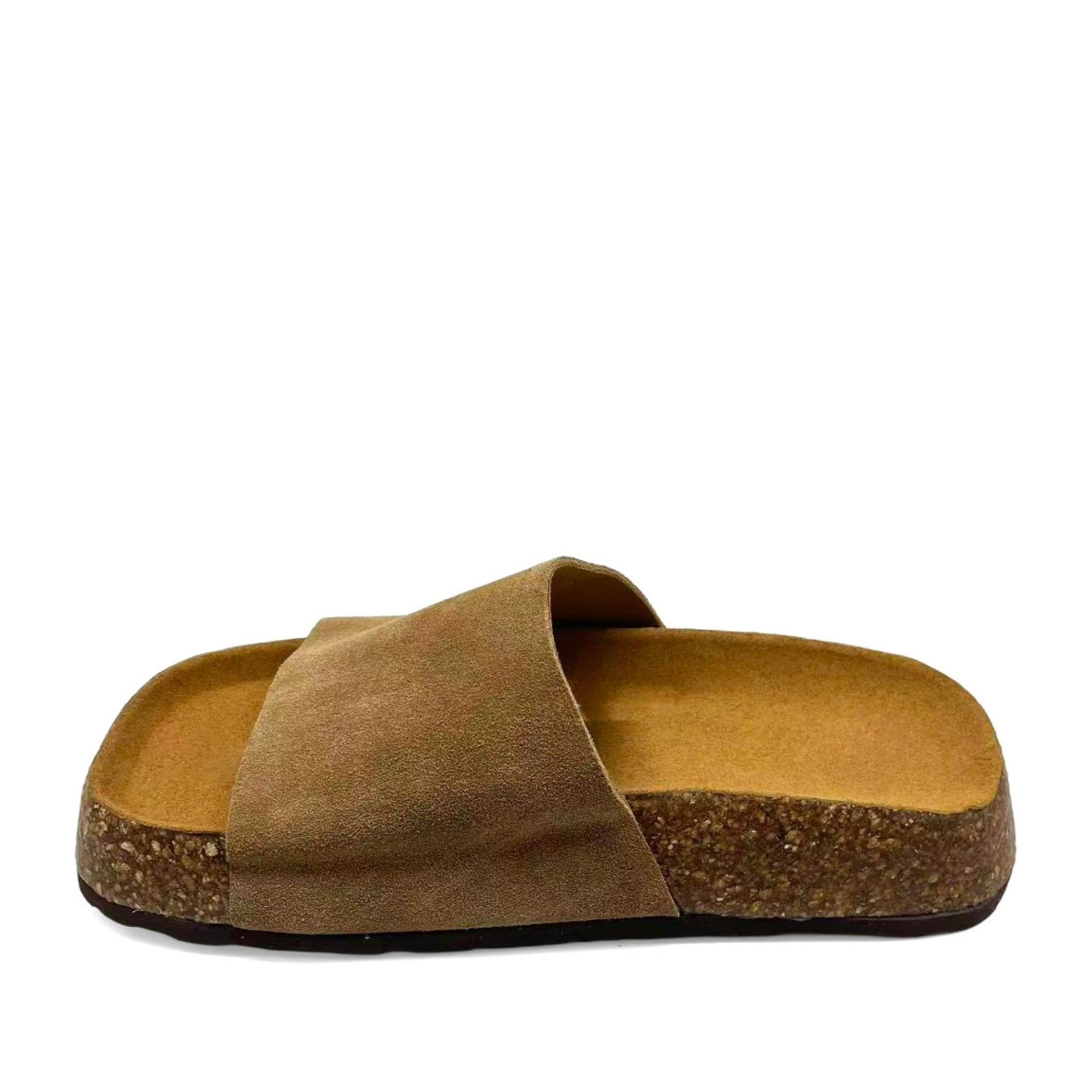 Women's Brown Wedge Open-Toe Slippers