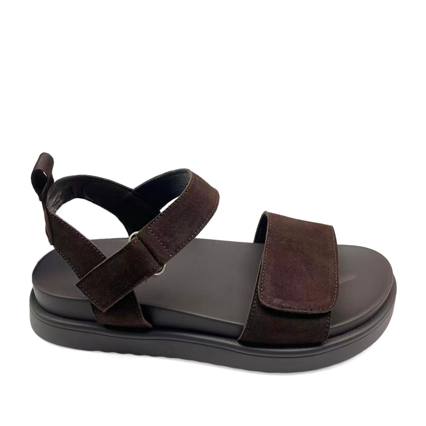 Women's Brown Wedge Open-Toe Sandals