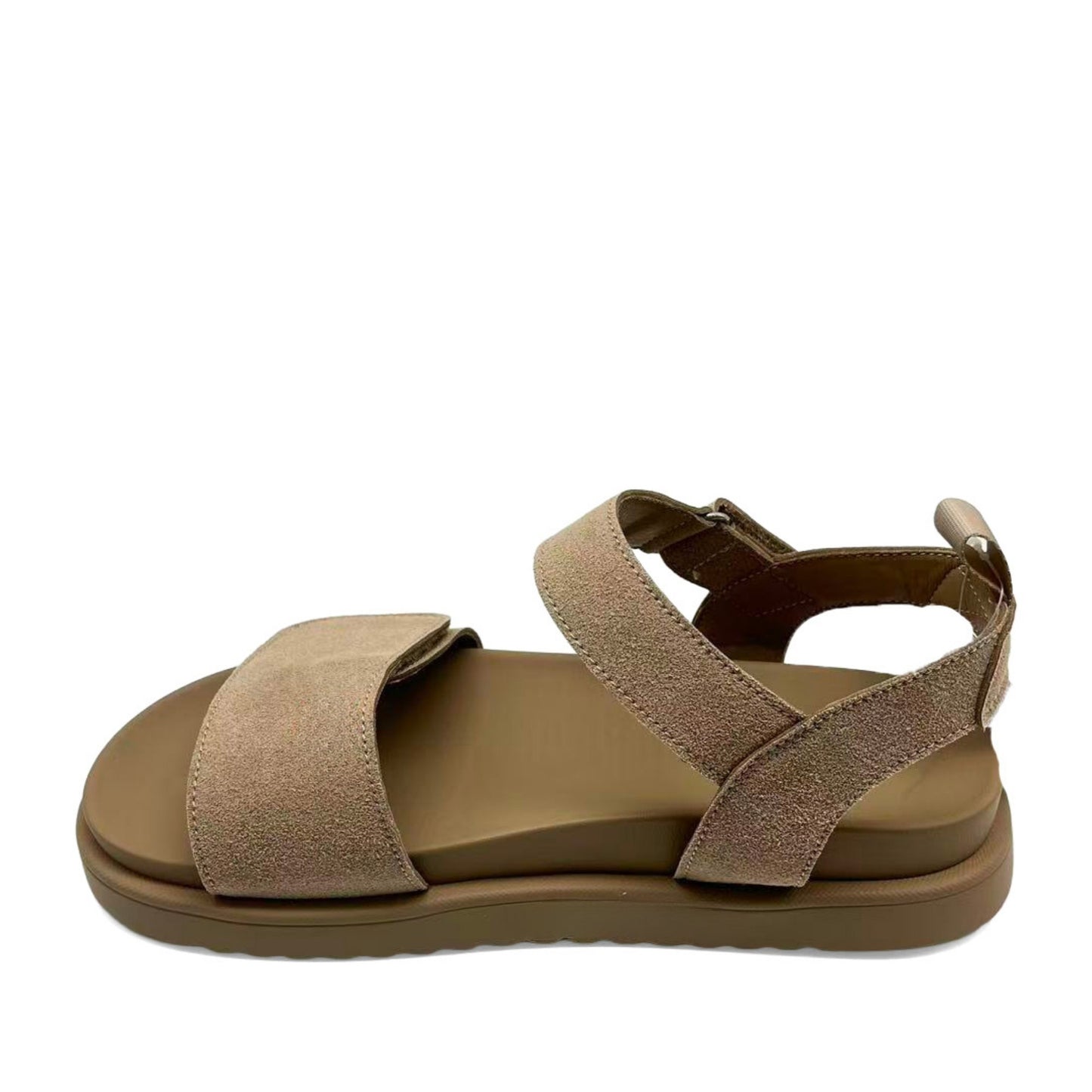 Women's Beige Wedge Open-Toe Sandals