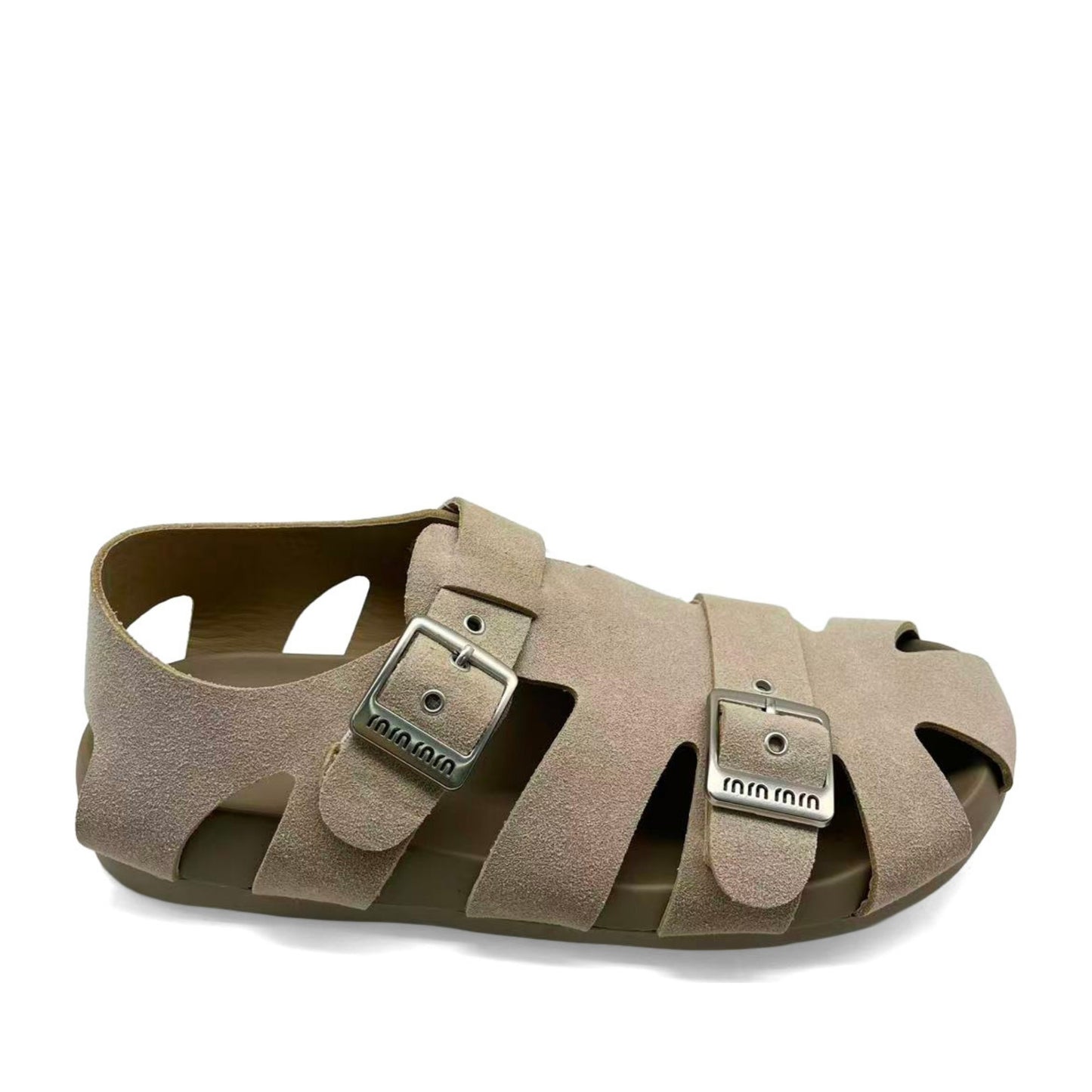 Women's Brown Open-Toe Sandals