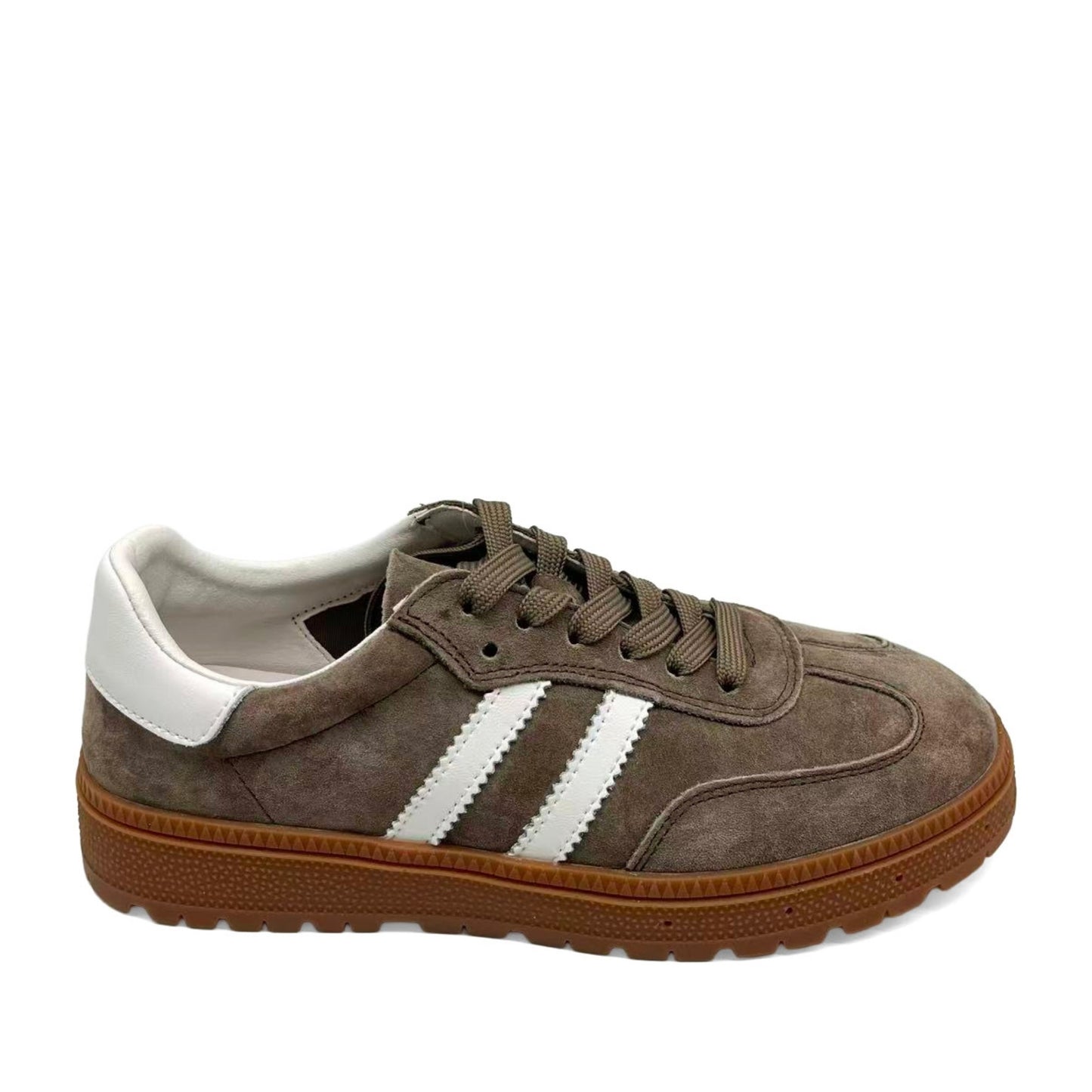 Women's Brown Wedge Fashion Sneakers