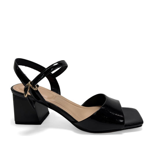 Women's Black Dress Open-Toe Sandals
