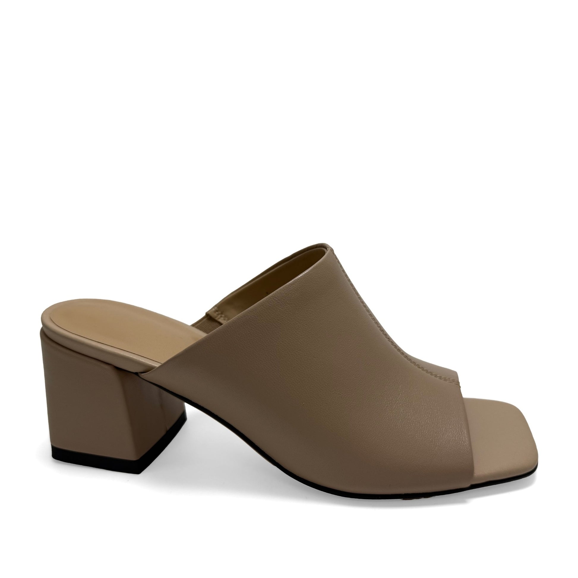 Women's Beige Open-Toe Slippers