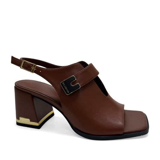 Women's Brown Dress Open-Toe Sandals