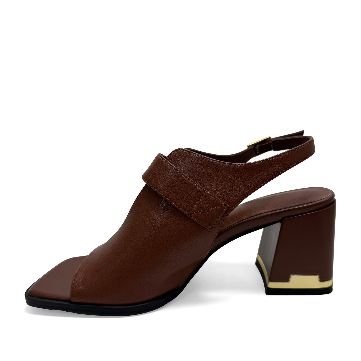 Women's Brown Dress Open-Toe Sandals