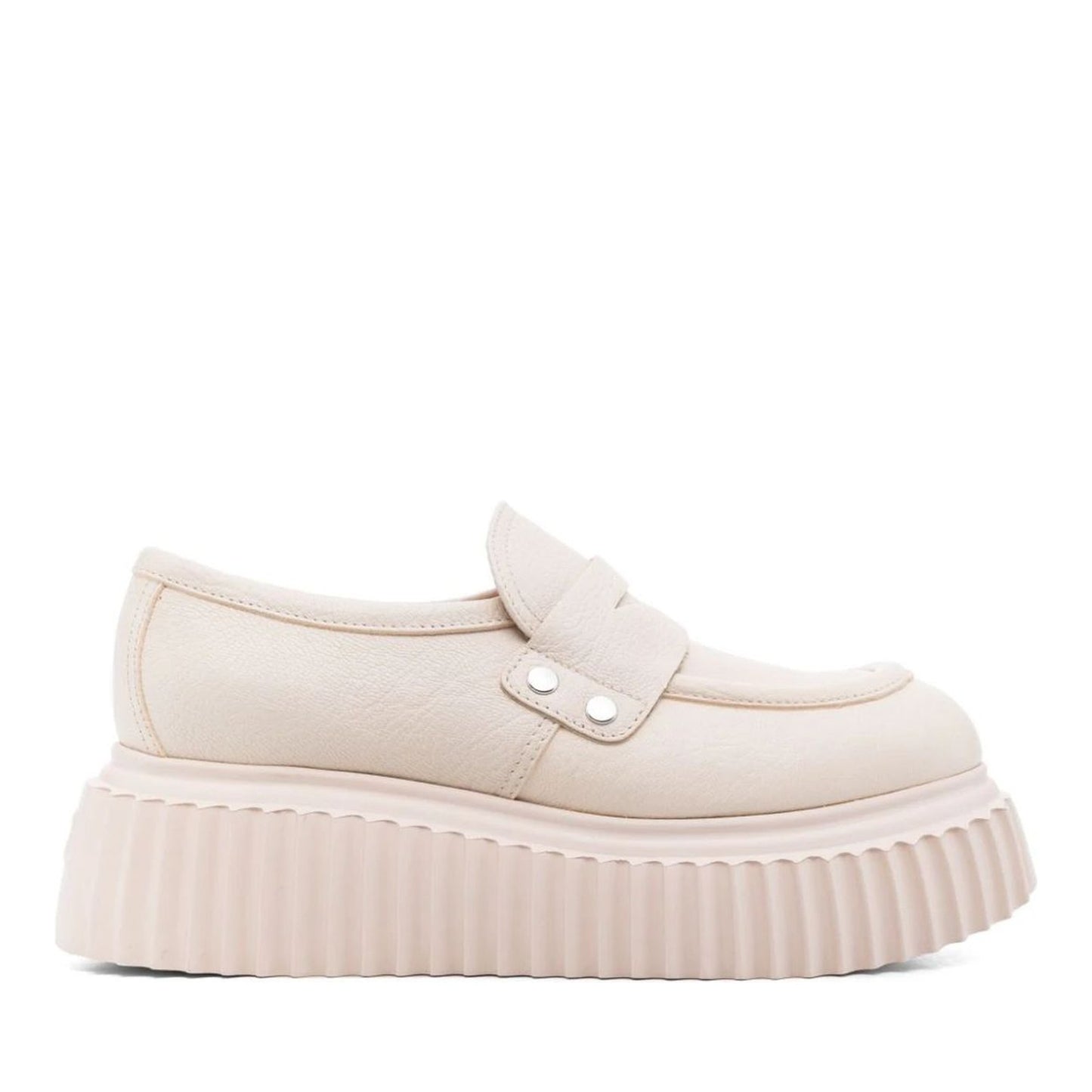 Dany Women's Beige Wedge Loafers