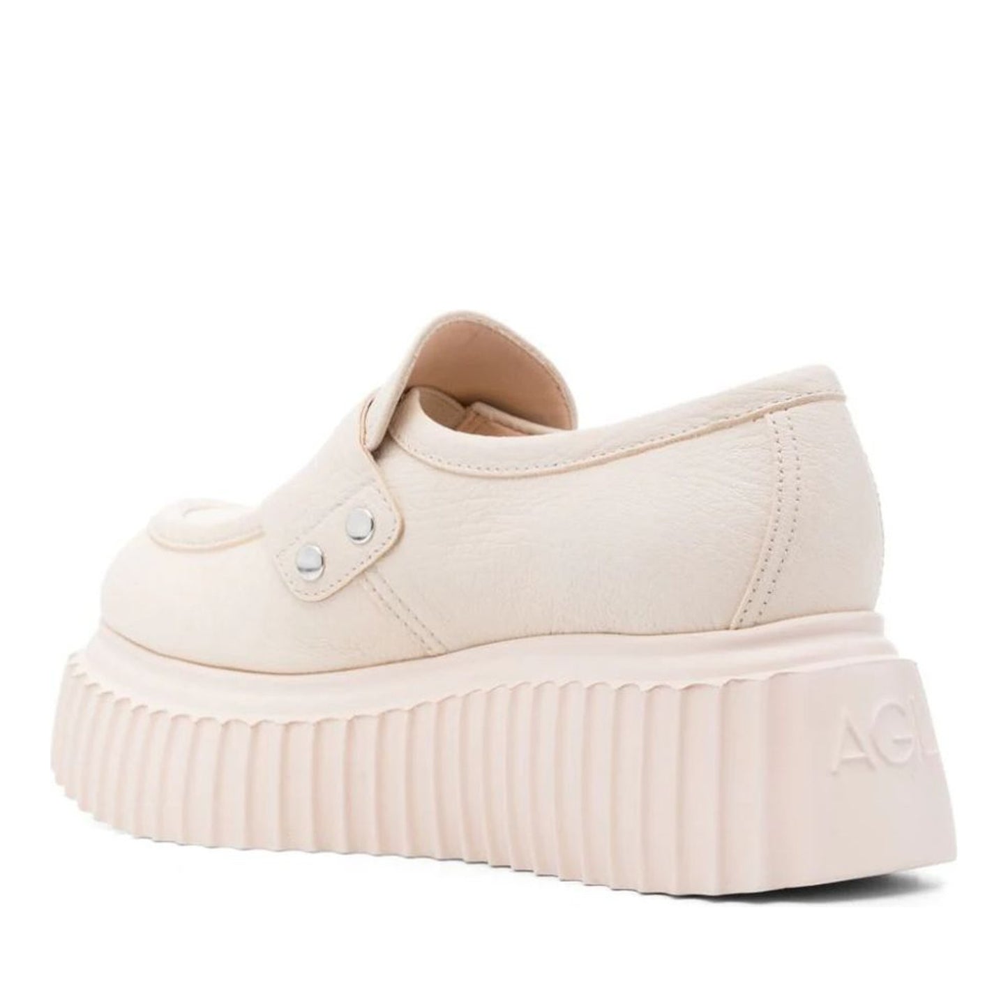 Dany Women's Beige Wedge Loafers
