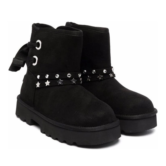 Nina 137 Girls' Black Ankle Boots