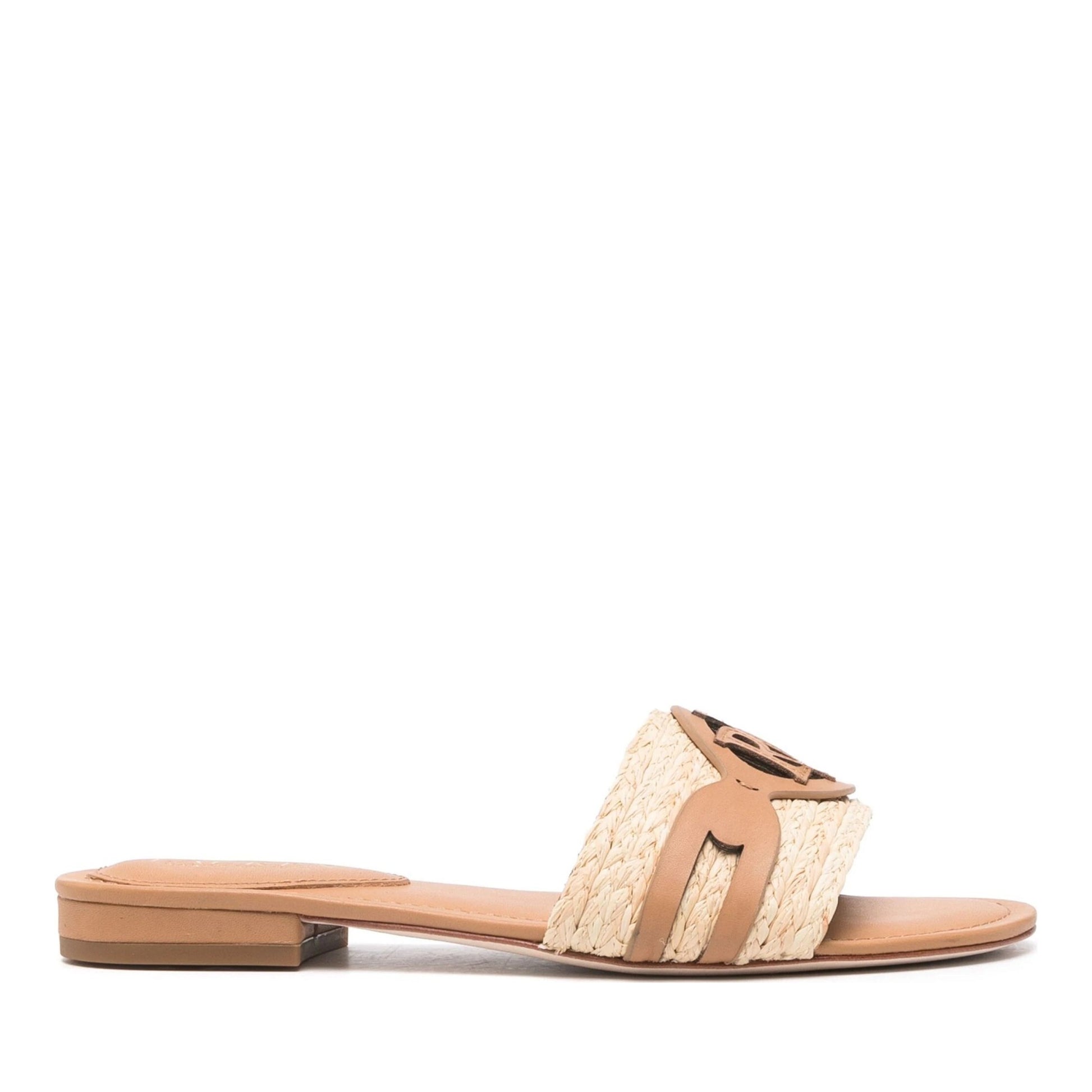 Alegra Women's Brown Open-Toe Slippers