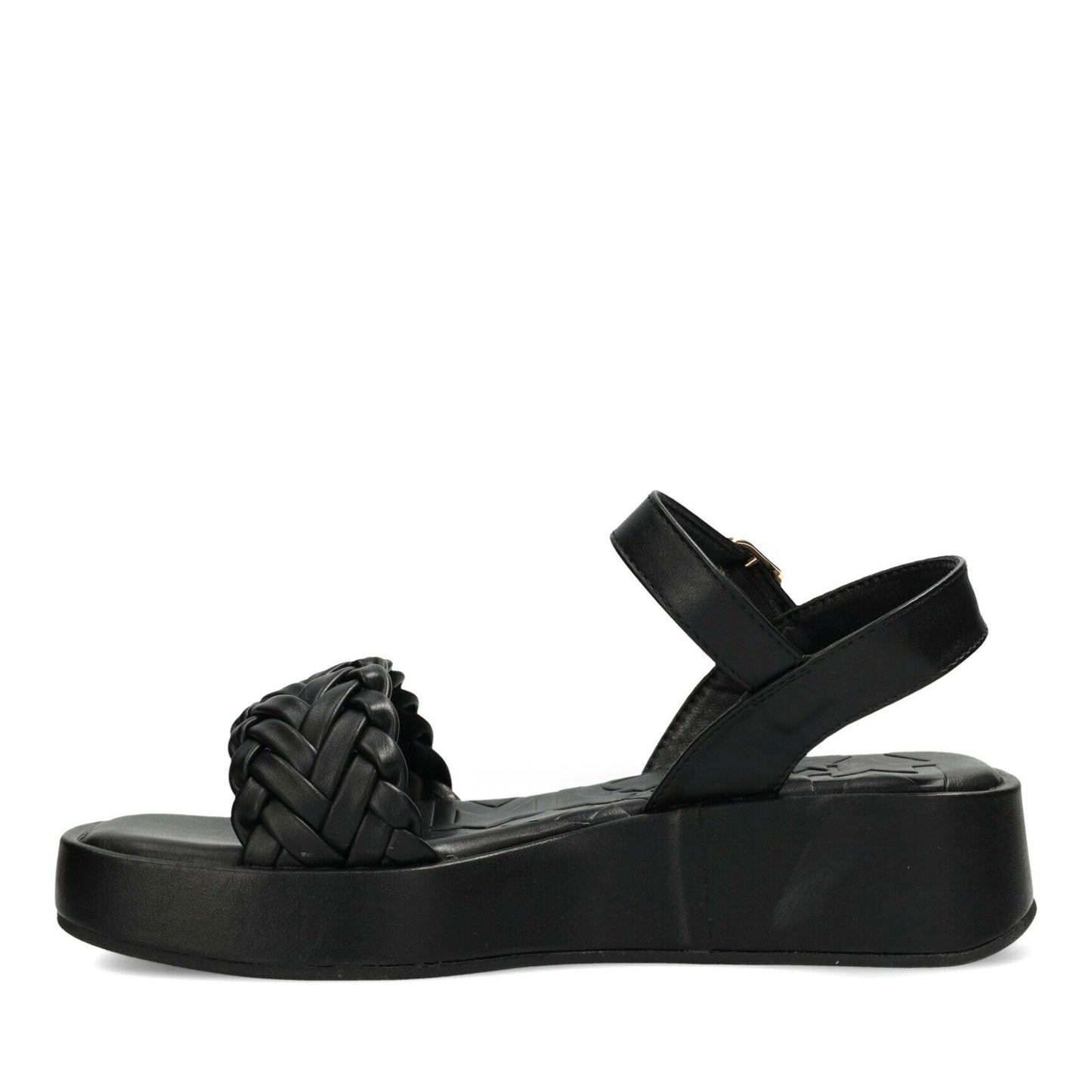 Lily Women's Black Wedge Open-Toe Sandals