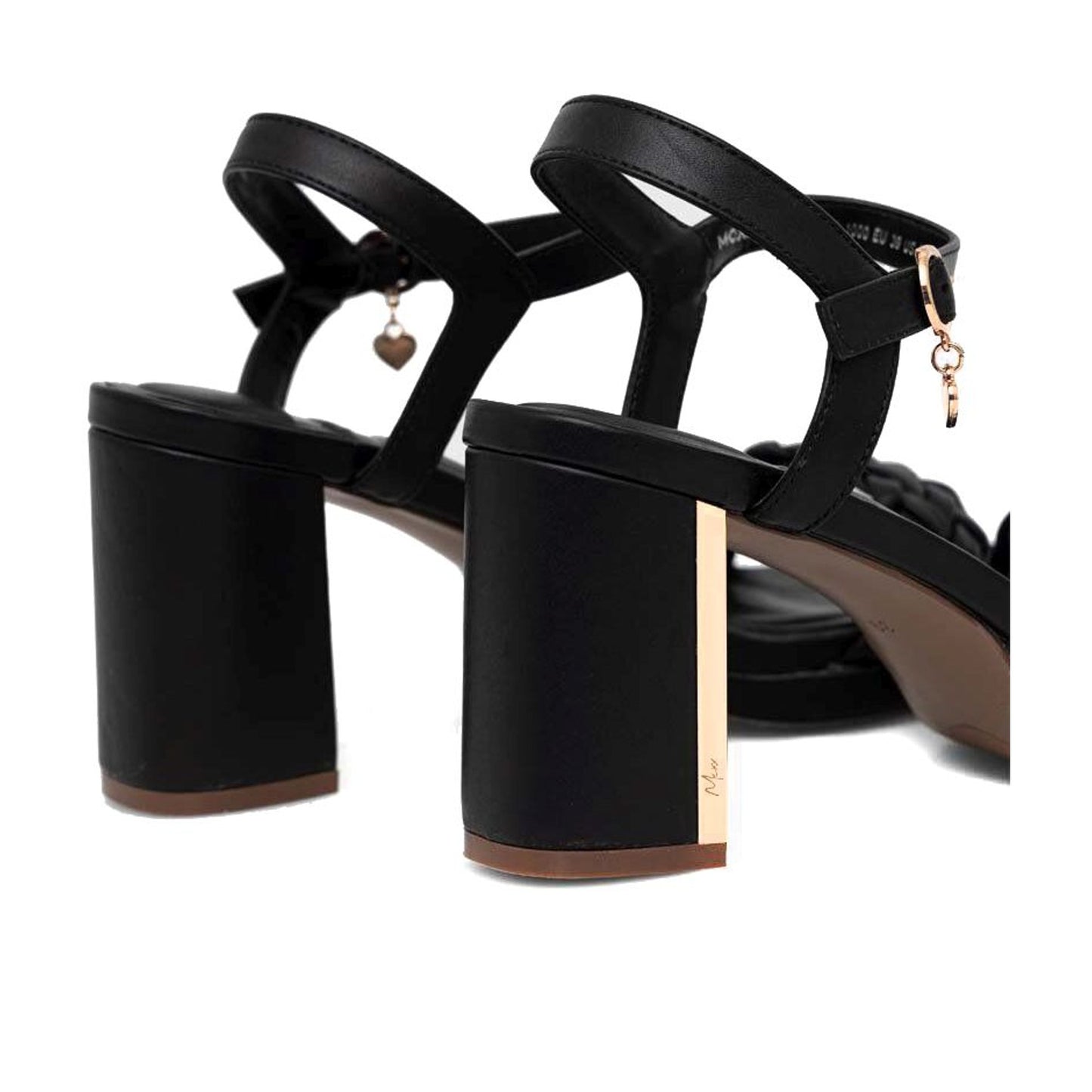 Lewy Women's Black Dress Open-Toe Sandals