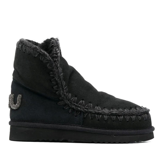 Eskimo 18 Women's Black Glitter Ankle Boots