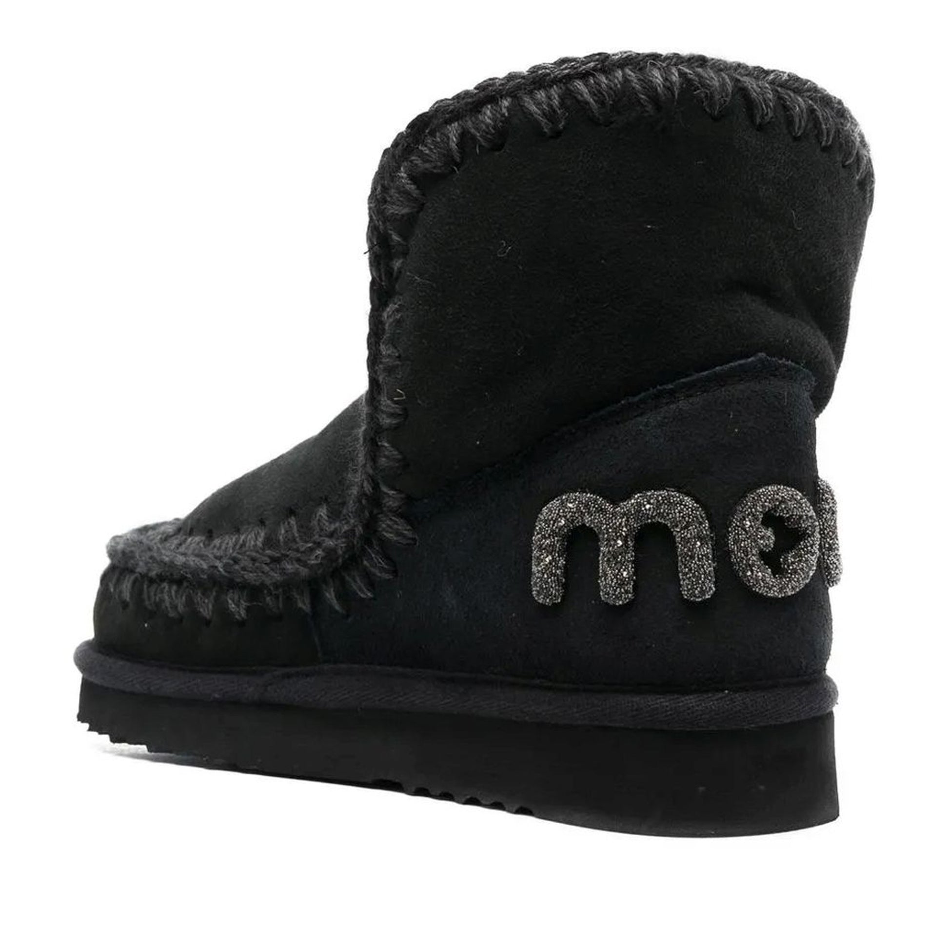 Eskimo 18 Women's Black Glitter Ankle Boots