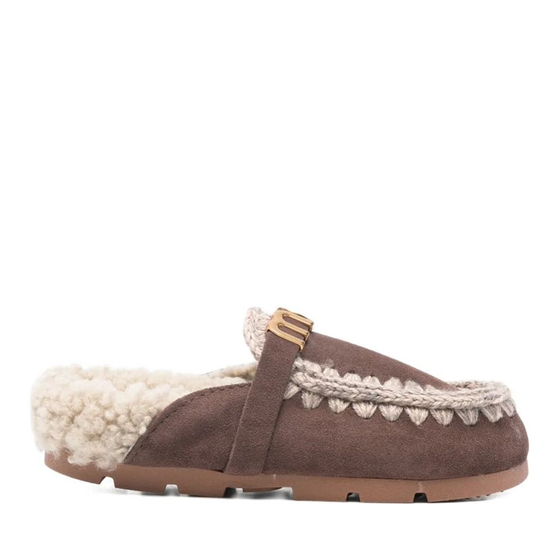Women's Brown Winter Slides