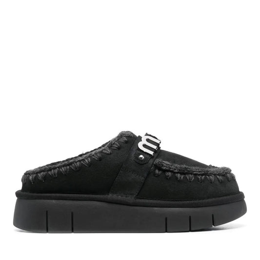 Bounce Women's Black Mule Slippers