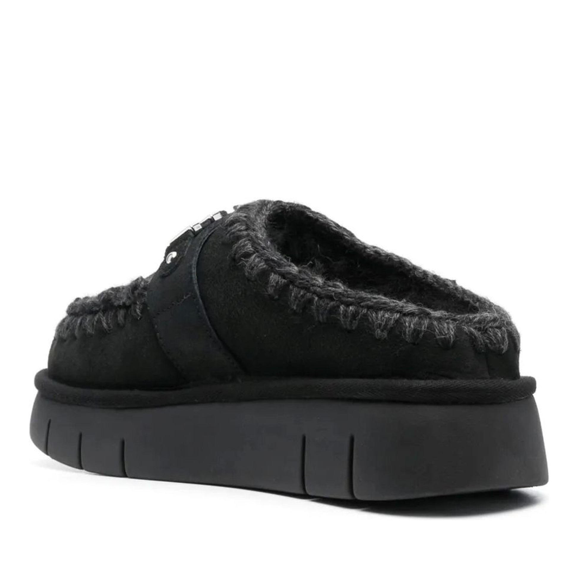 Bounce Women's Black Mule Slippers