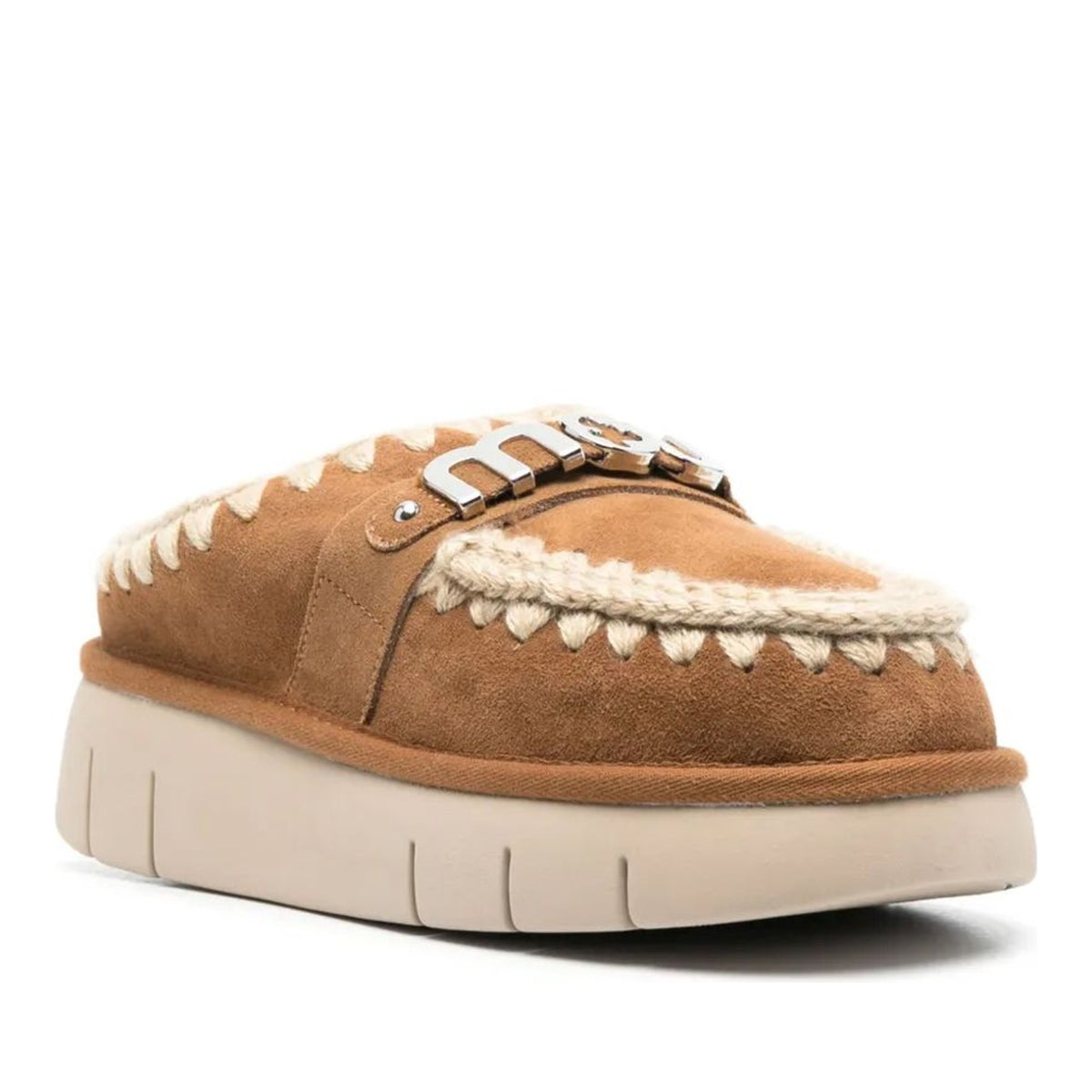 bounce clog metal logo mules