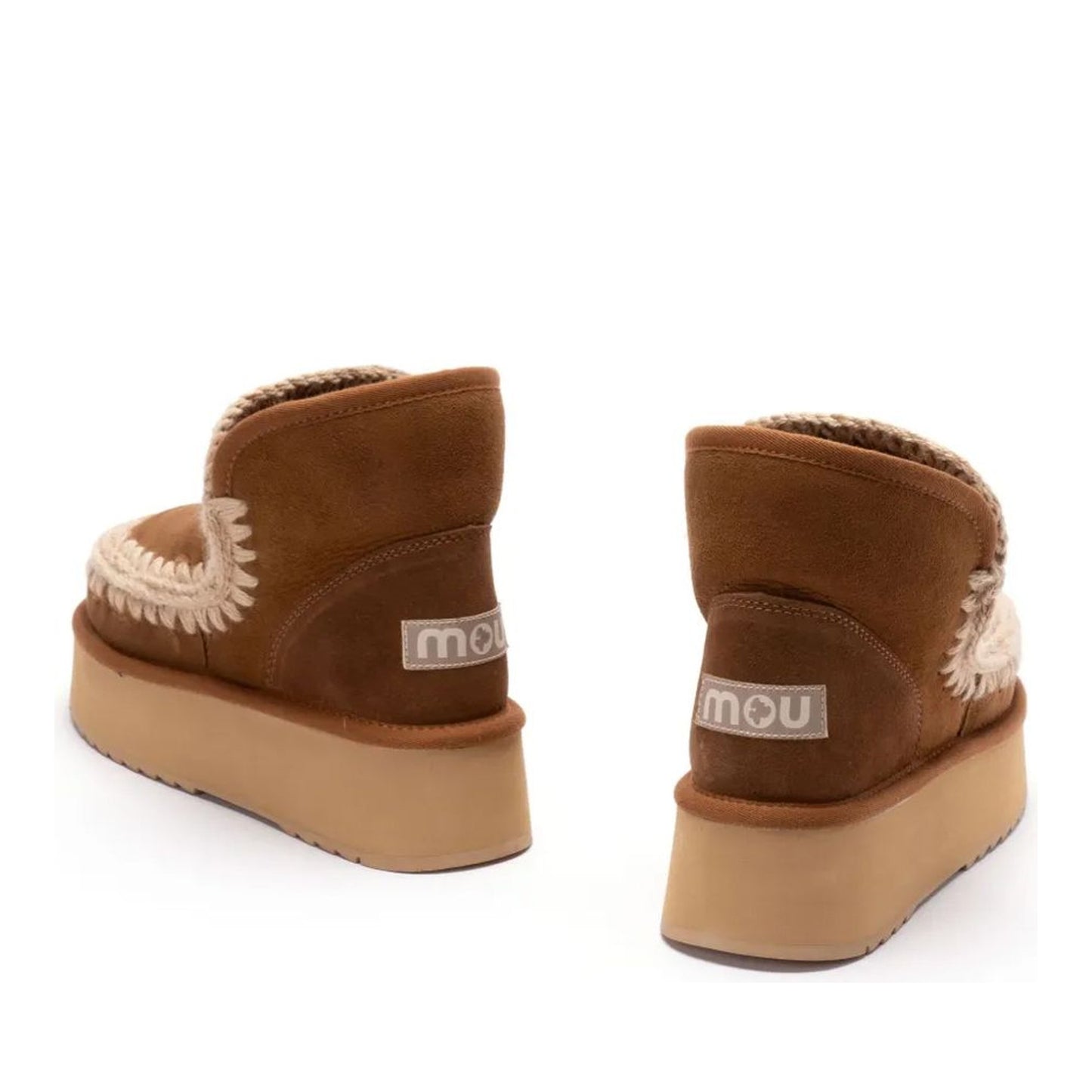 Eskimo Platform Women's Gray Mini Ankle Boots