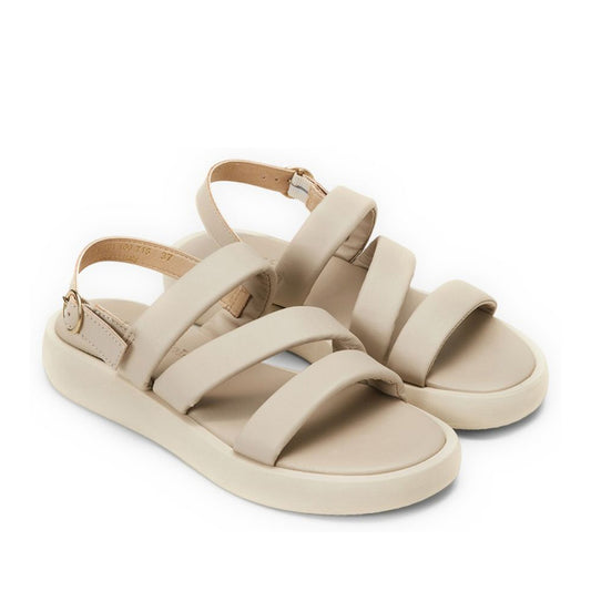 Women's Beige Open-Toe Sandals