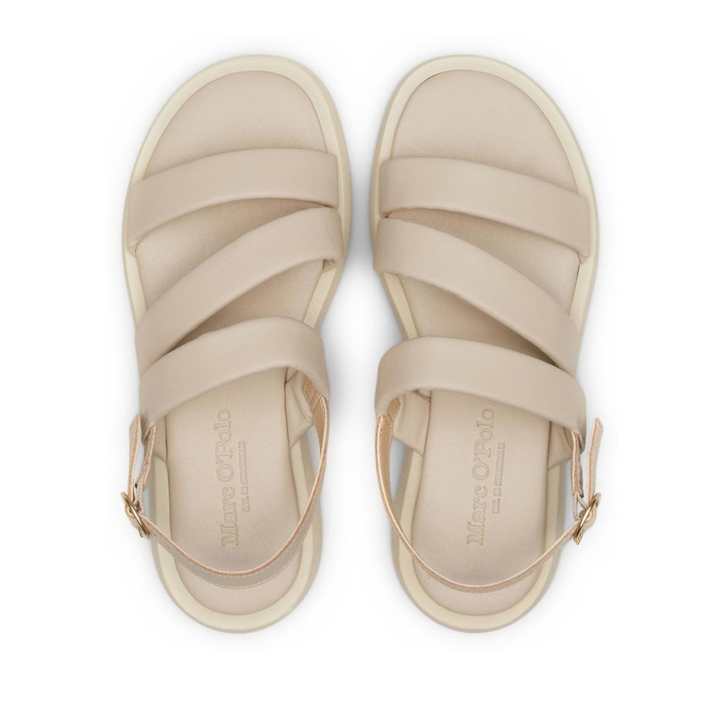 Women's Beige Open-Toe Sandals