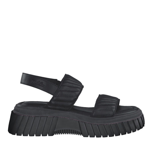 Women's Black Open-Toe Sandals