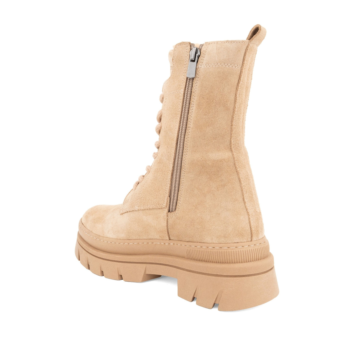 brown casual closed booties