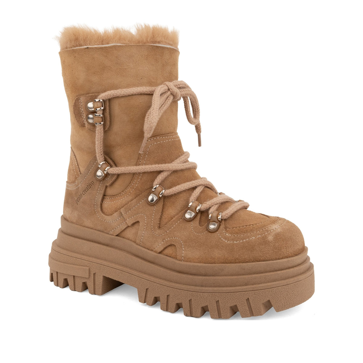 brown casual closed booties