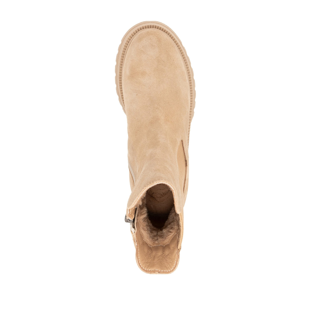 brown casual closed booties