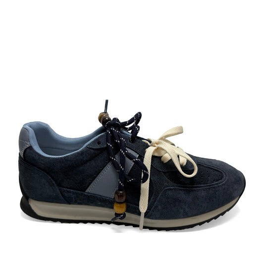 Women's Blue Wedge Fashion Sneakers
