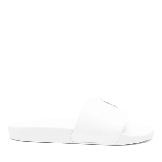 Men's White Slides