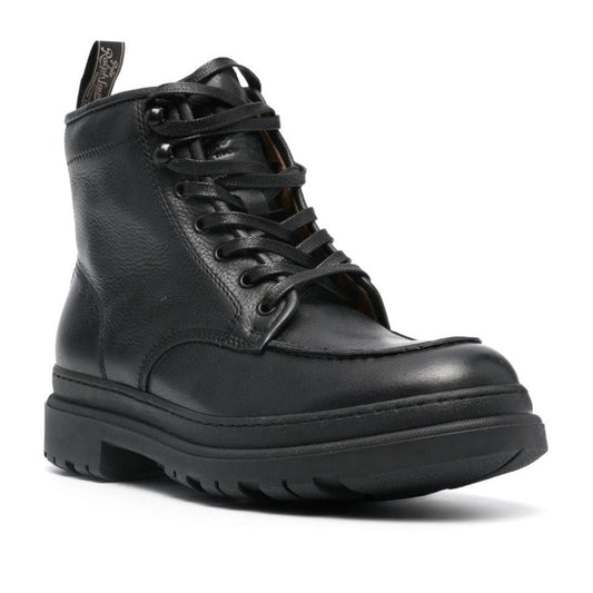 Men's Black Mid-cut Ankle Boots
