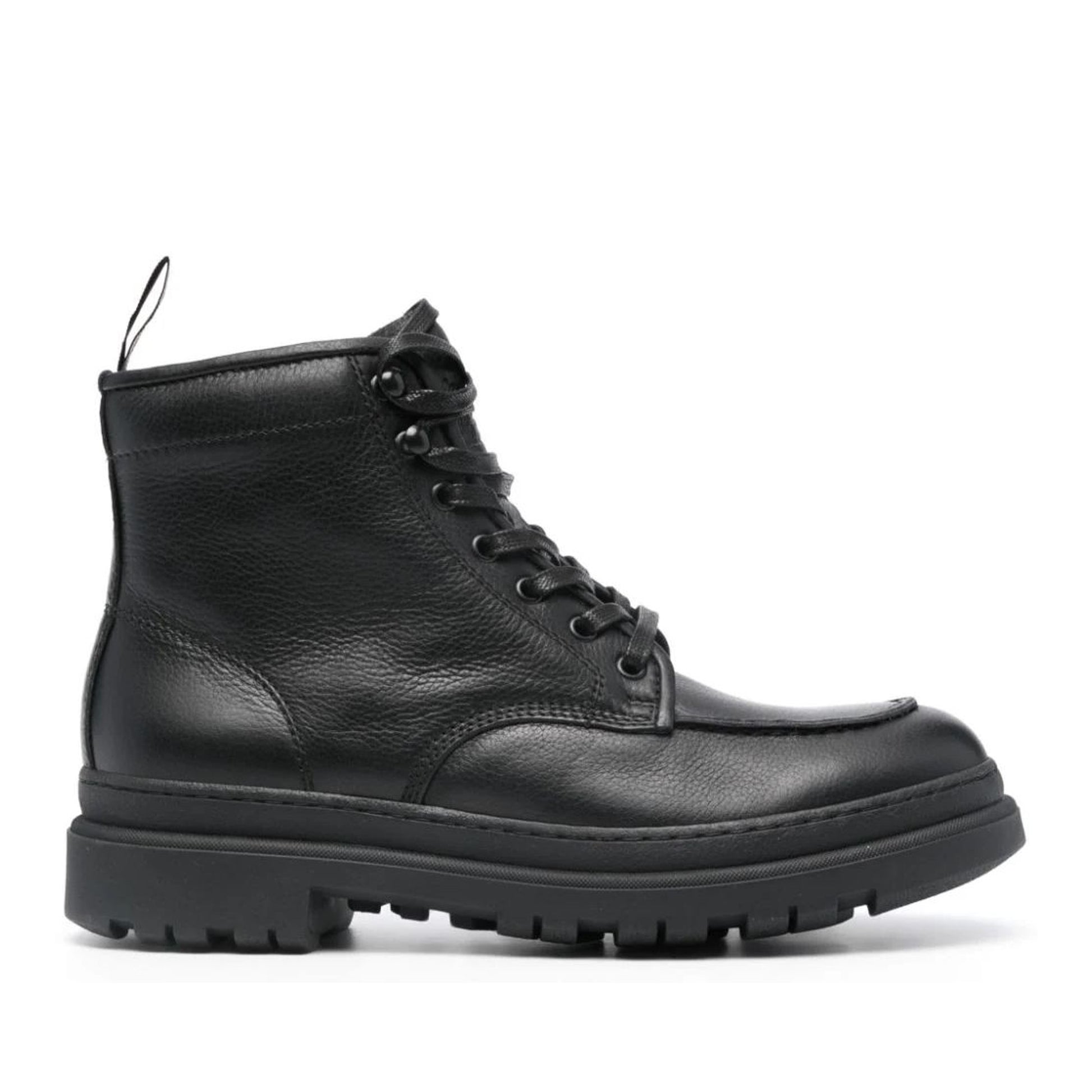 Men's Black Mid-cut Ankle Boots