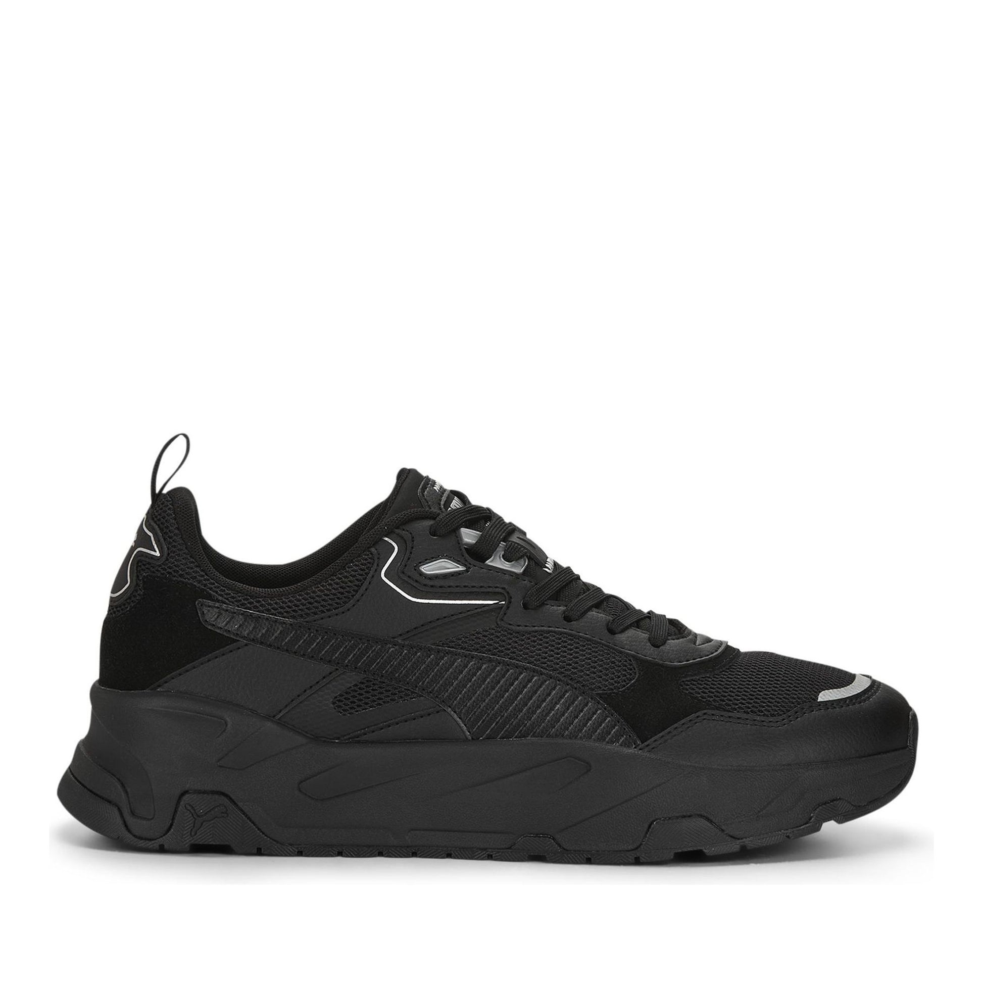 Trinity Men's Black Leisure Fashion Sneakers