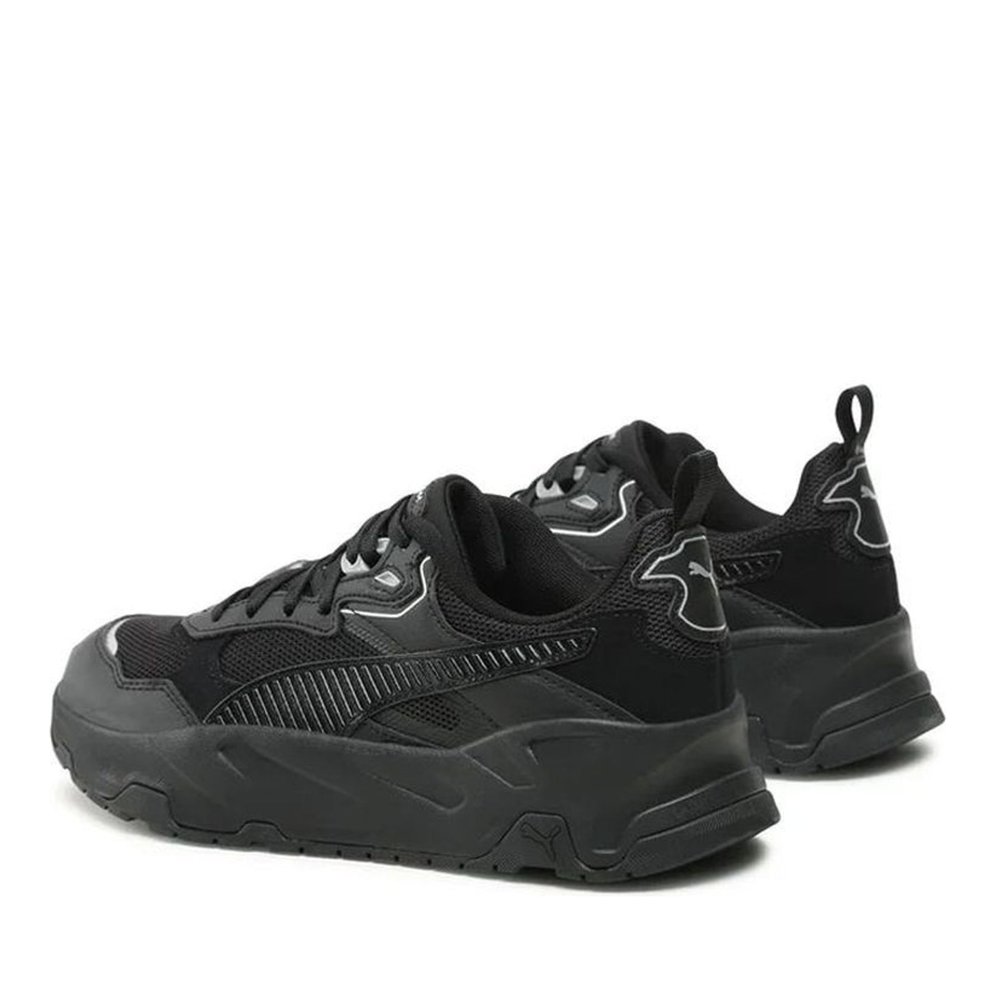Trinity Men's Black Leisure Fashion Sneakers