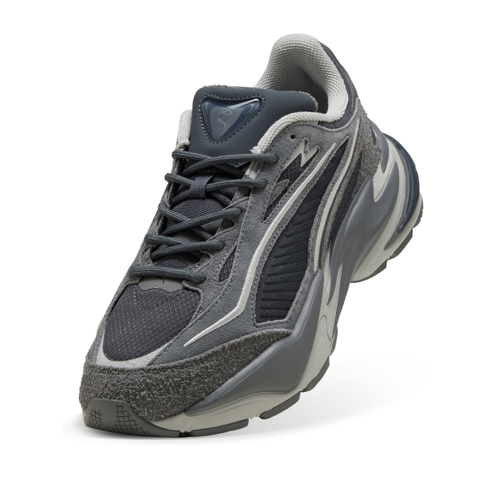 RS Surge Hairy Suede Men's Gray Fashion Sneakers