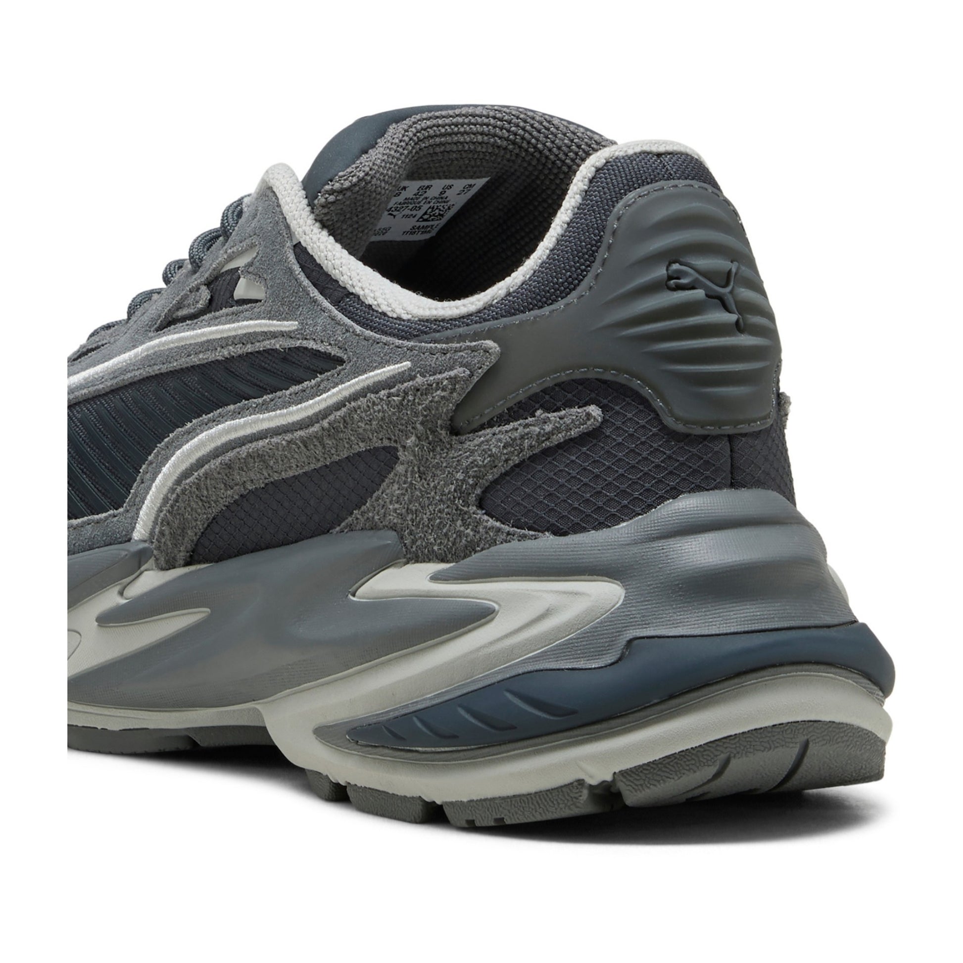 RS Surge Hairy Suede Men's Gray Fashion Sneakers