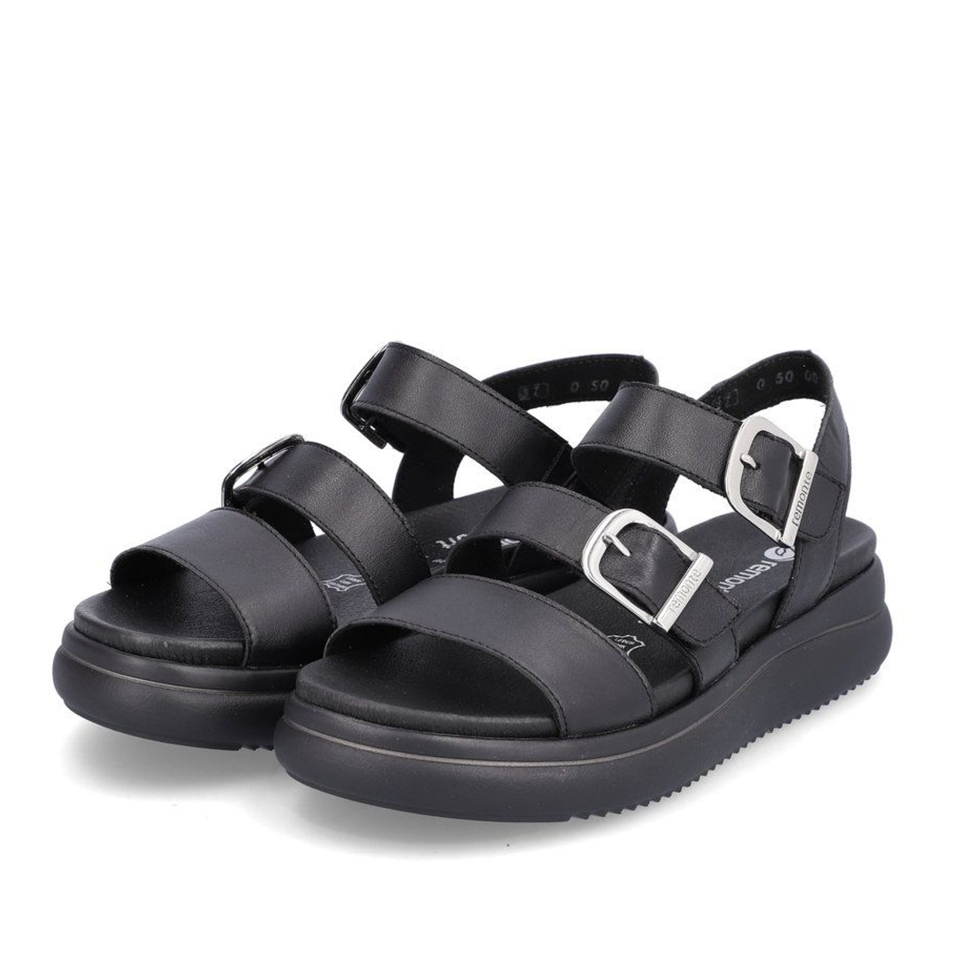 Women's Black Open-Toe Sandals