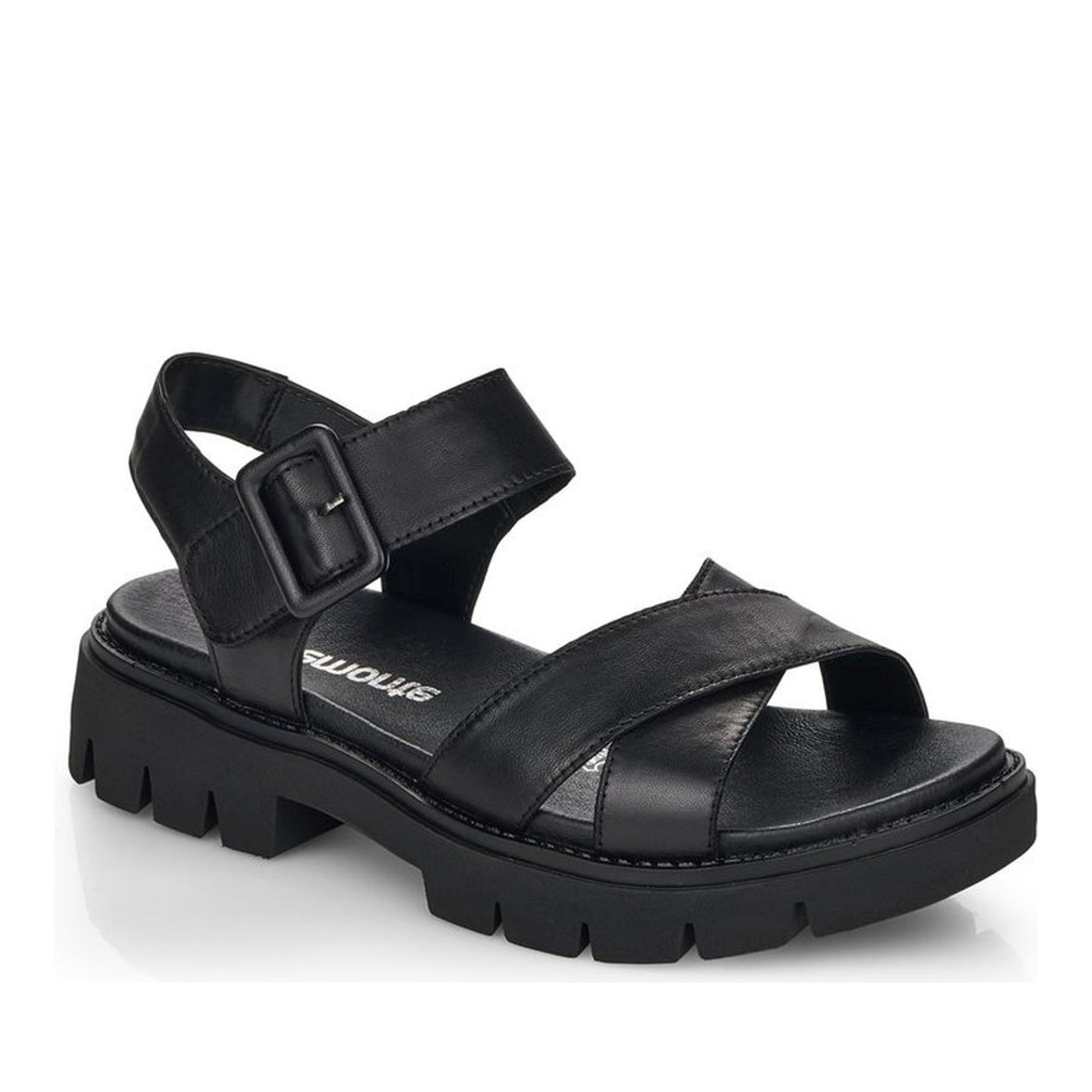 Women's Black Open-Toe Sandals