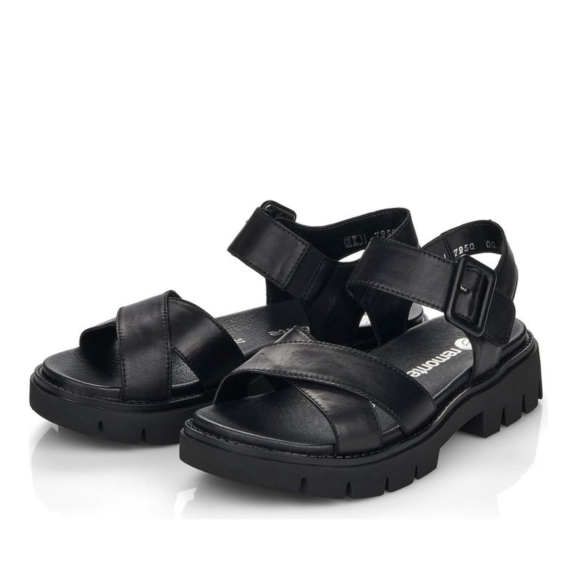 Women's Black Open-Toe Sandals