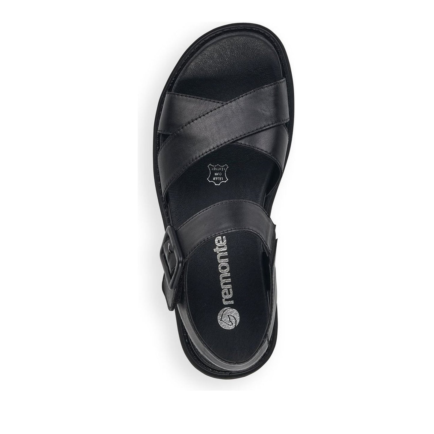 Women's Black Open-Toe Sandals